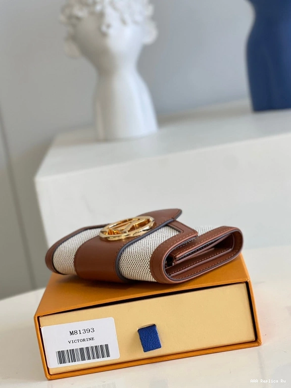 AAA Pruses Bags VUITTON LOUIS 9 PONT COMPACT WALLET 0806